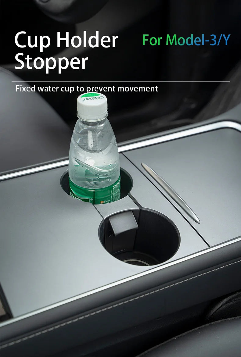 cup holder For tesla model y /model 3 2021-2024 2025 Central control cup holder drink holder Car interior accessories