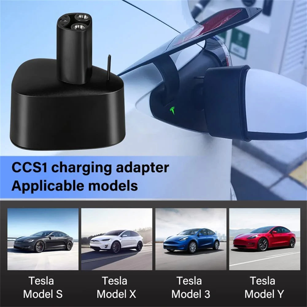 For Tesla American Standard DC Fast Charging Converter Tesla Converter CCS1 Converter CCS1 to Tesla charging head adapter