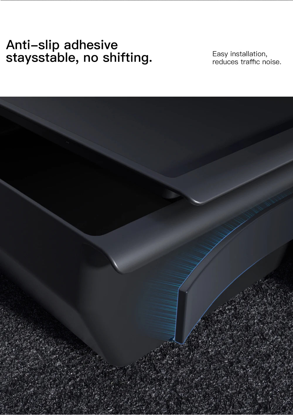 YZ For Tesla Model Y Juniper 2025 Underseat Storage Box Seats Drawer TPE Hidden Storage Tray Push Pull Car Organizer Accessories