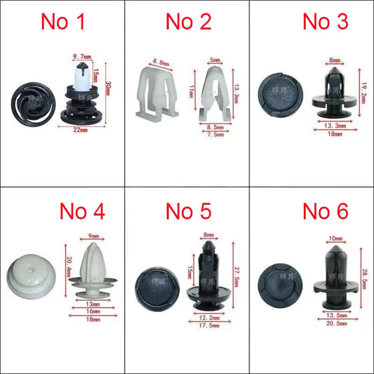 Clips Retainers Fasteners Sets for Tesla Model 3 Y S X Door Panel Bumper Fender Dashboard Tesla Car Accessories