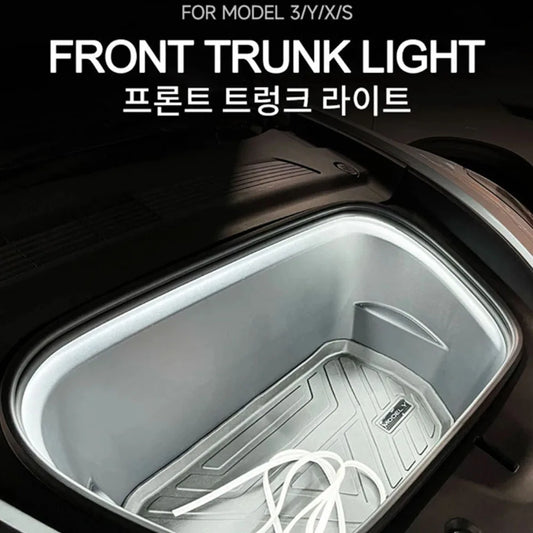 LED Car Front Trunk Light Strip Easy Install Flexible Auto Modified Lighting Neon Lamp for Tesla Model 3 Y S X led interior Lamp