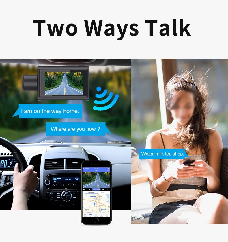 Dash Camera For Cars Rear And Front Dashcam WiFi With 4g Gps Adas Support 4g Remote Monitor Android 10 2+32g