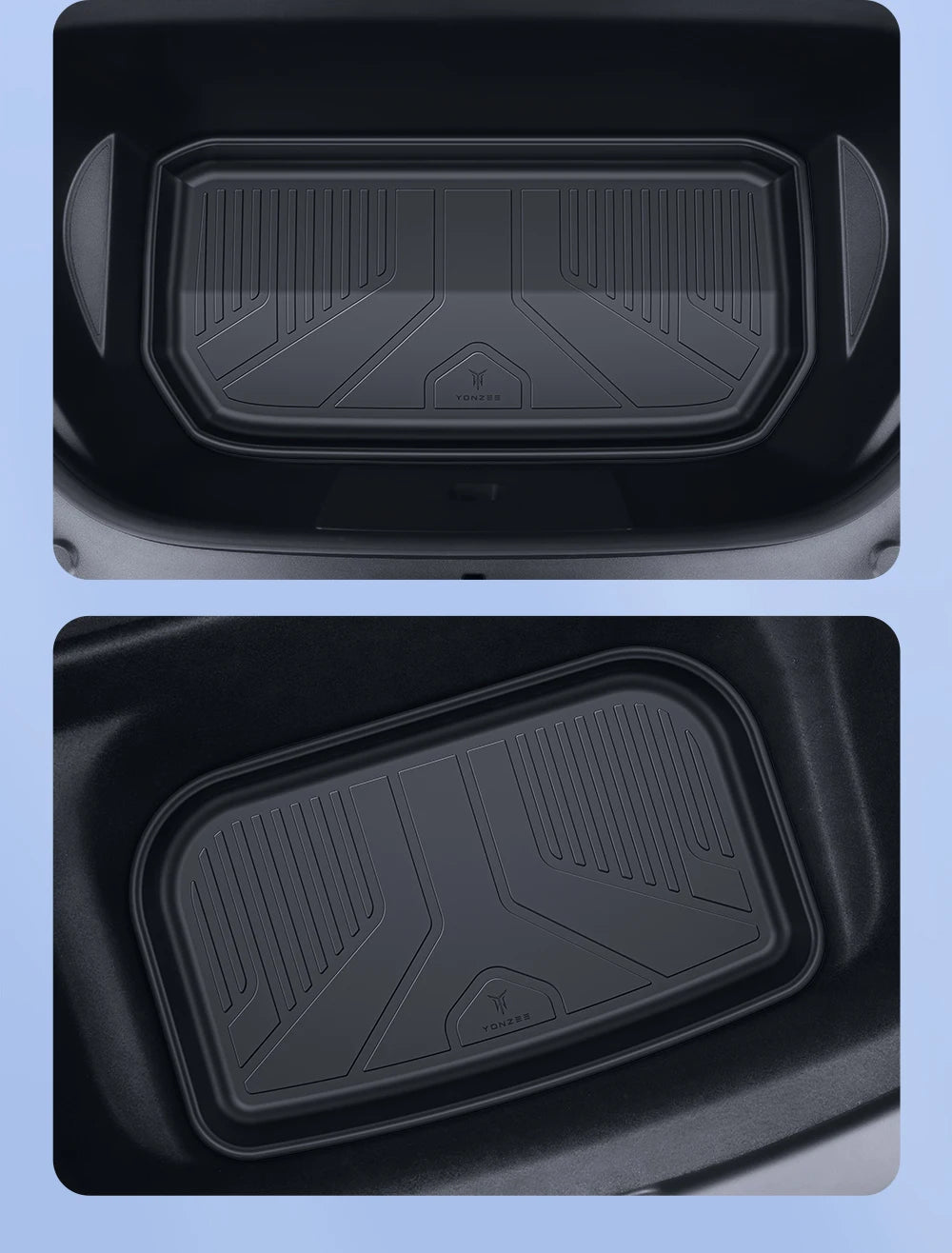 YZ For Tesla Model Y Model 3 All-Weather Waterproof TPE Seat Cover Foot Pad Trunk Mats 2021-2023 Tesla  Car Accessories