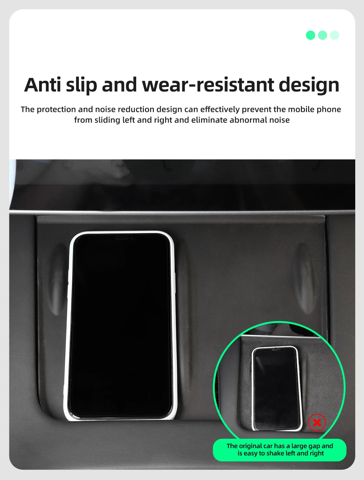 Wireless Charger Pad For Tesla Model 3 Y S X Highland 2024 2023 2022 Accessories Center Console Organizer Charging Station Mats