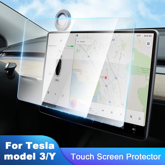 HD Matte Tempered Glass Screen Protector For Tesla Model 3 Y Accessories 2024 2023 2022 Center Display Film Anti-glare