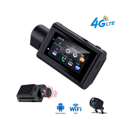 Dash Camera For Cars Rear And Front Dashcam WiFi With 4g Gps Adas Support 4g Remote Monitor Android 10 2+32g