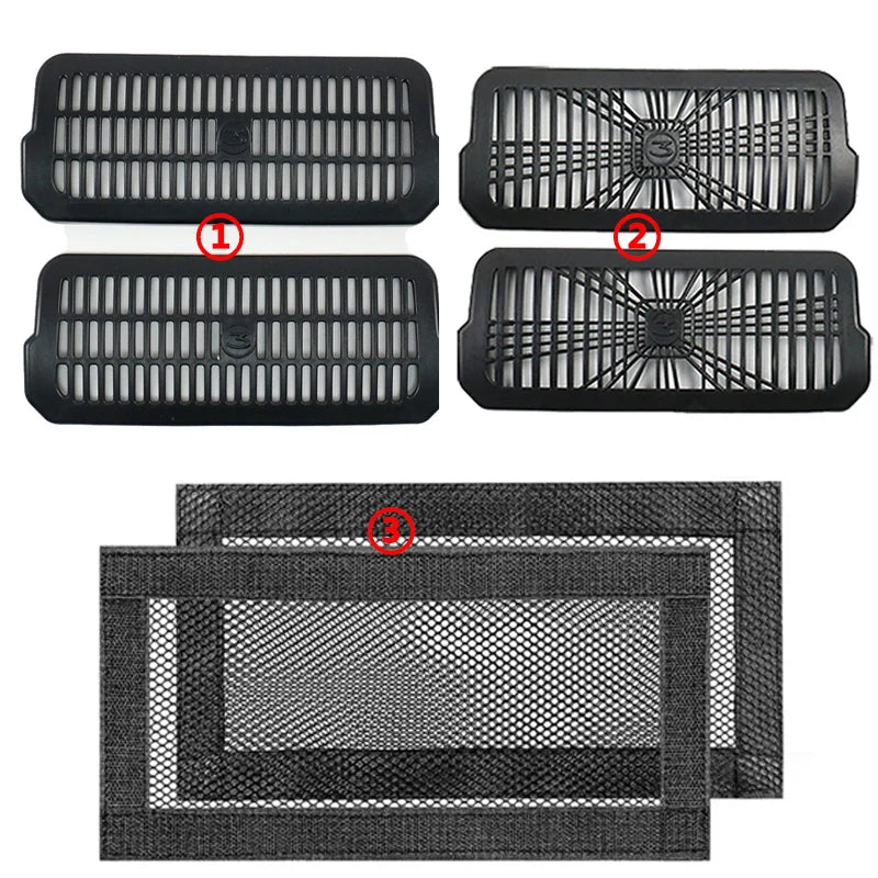 For Tesla New Model 3 Highland 2024 Under Seat Rear Air Vent Protect Cover Anti-blocking Backseat Outlet Grille Protector Parts