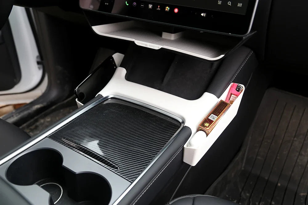 For Tesla Model 3 Y Armrest Both Sides Storage Box Center Console Side Gap Storage Organizer for Tesla Car Interior Modification