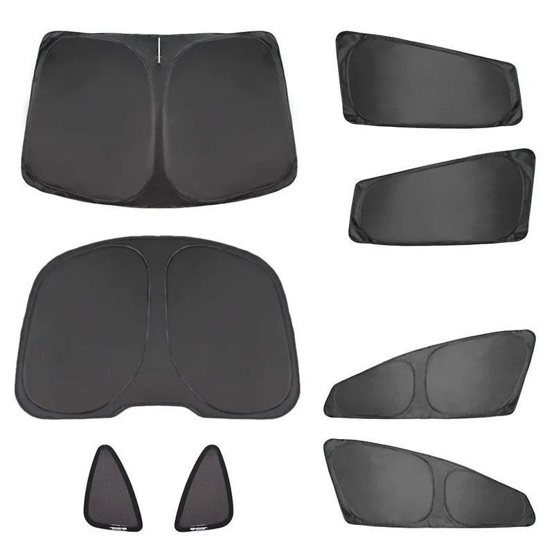 Car Sun Shade for Tesla Model 3 Y LAUNCH 2024 2025 Windshield Sunshade Cover Protector Front Side Window Privacy Blind Shading