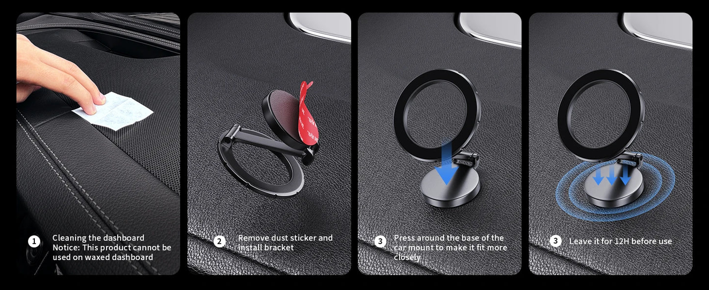 1080 Magsafe Car Phone Holder For iPhone 14 15 For Android In Car Accesiories Mobile Cellphone Holders Support For Tesla Mount