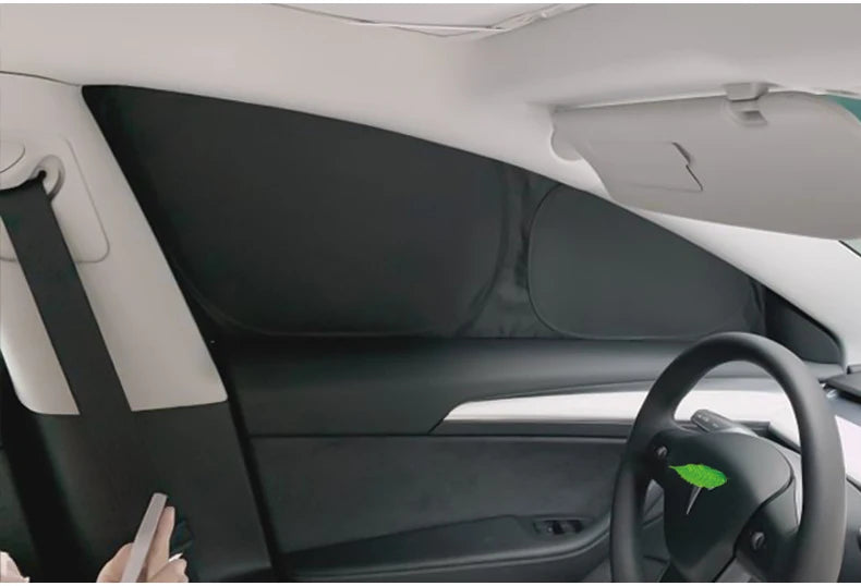 Car Sun Shade for Tesla Model 3 Y 2017-2025 Windshield Sunshade Cover Protector Front Side Window Privacy Blind Shading Kids