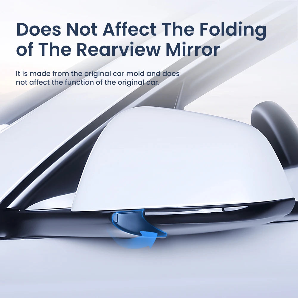 YZ Car Rearview Mirror Protector for Tesla Model 3 Y Highland Juniper 2021-2025 Mirror Protector Vehicle Anti-collision Strip