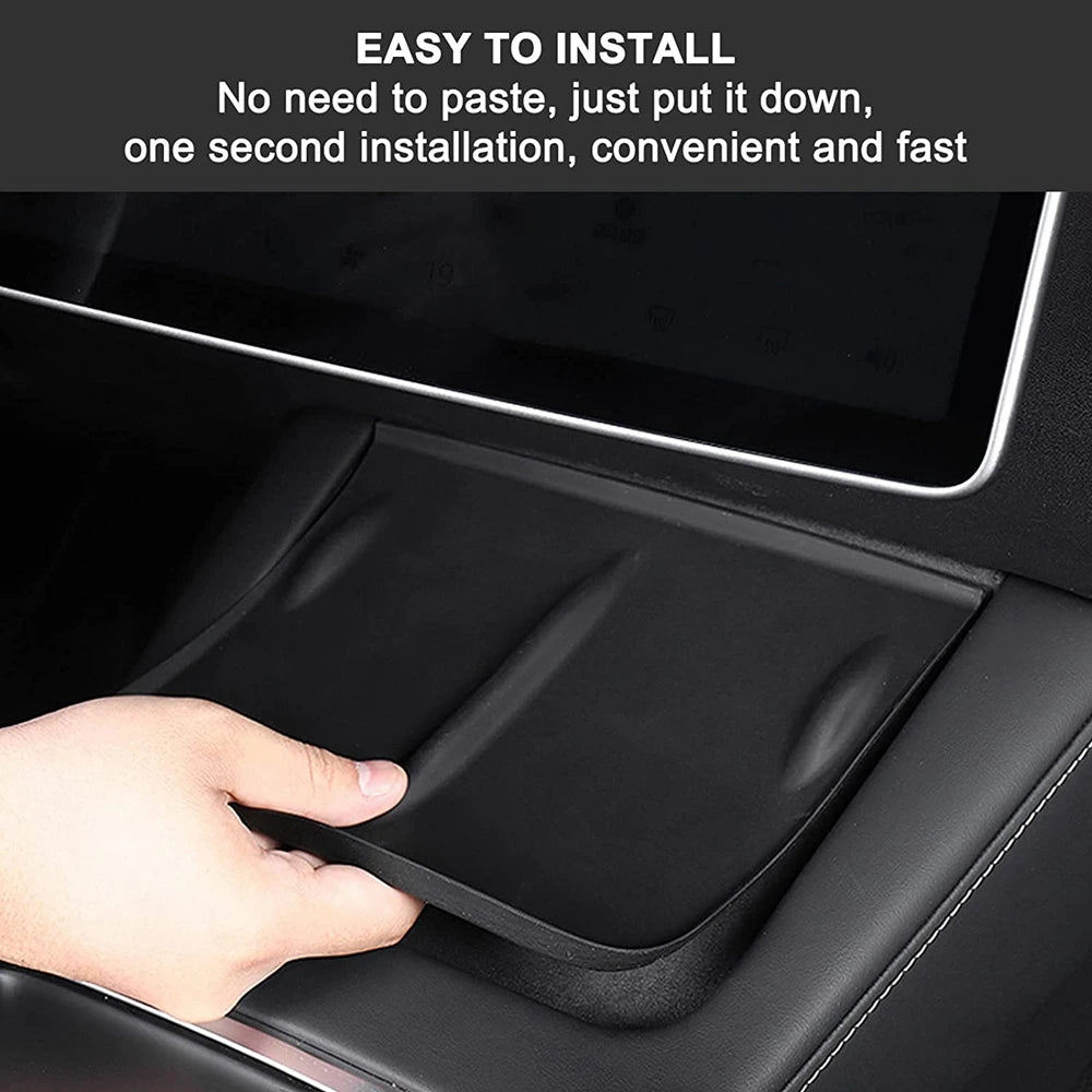 Wireless Charger Pad For Tesla Model 3 Y S X Highland 2024 2023 2022 Accessories Center Console Organizer Charging Station Mats