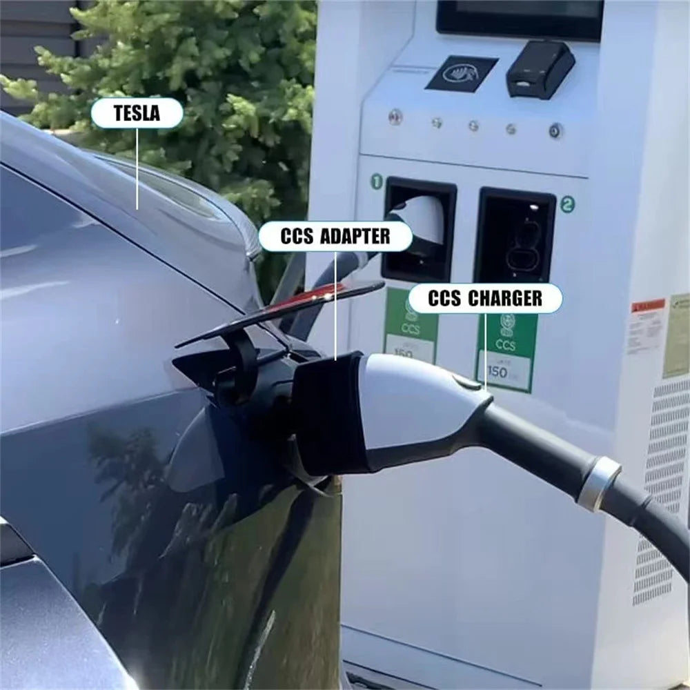For Tesla American Standard DC Fast Charging Converter Tesla Converter CCS1 Converter CCS1 to Tesla charging head adapter
