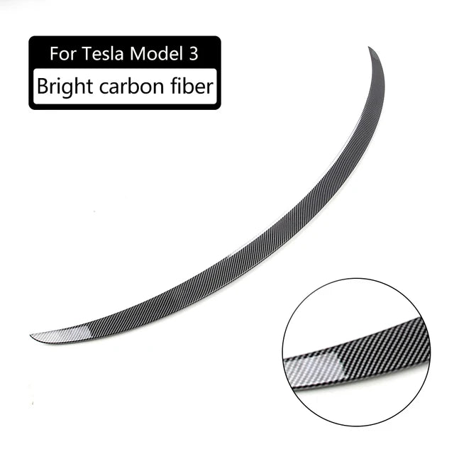 For Tesla Model 3 Performance Spoiler Original Trunk Wing ABS Black Carbon Fiber Tesla Model 3 2017-2023 Accessories