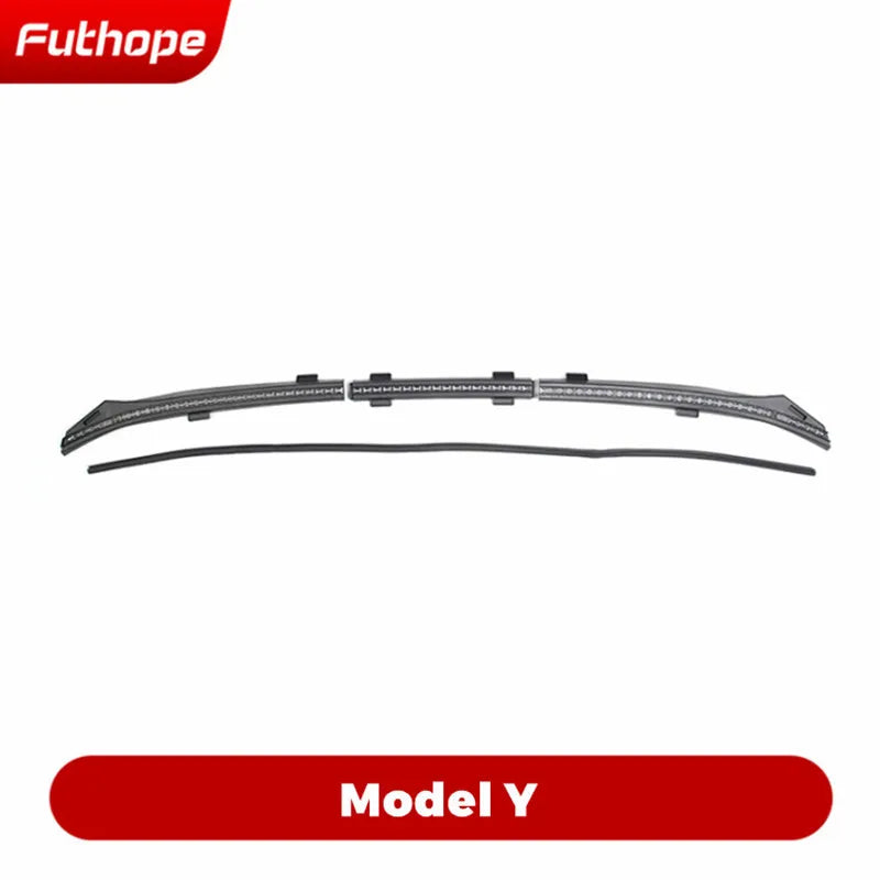 Front Waterproof Chassis Cover Water Strip For 18-24 Tesla Model 3 Y Air inlet protective cover modification accessories