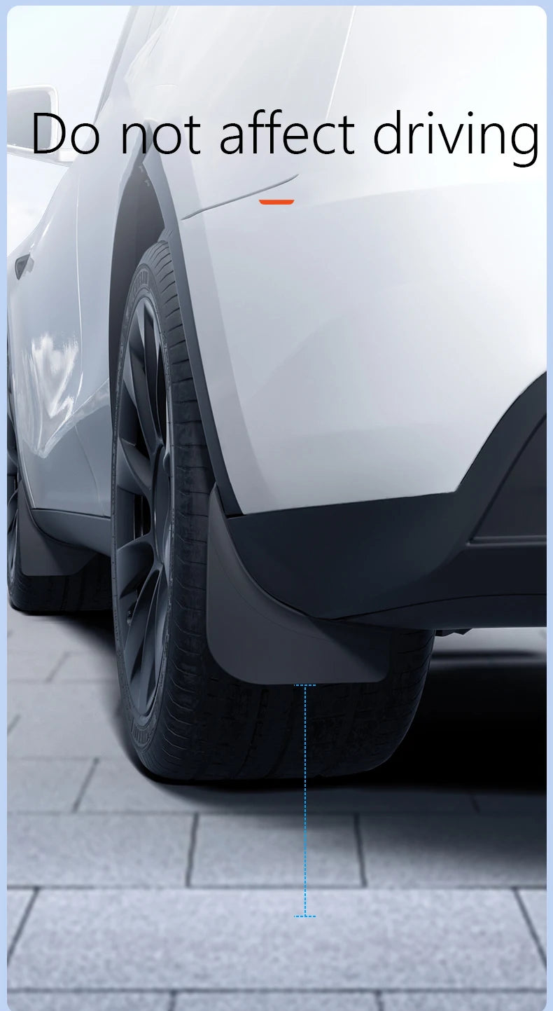 Mudguards for Tesla Model Y 2021-2024 Accessories TPE Mud Flaps Front Rear Wheel Fender Mudflaps for Tesla Model Y 2024 Mudguard